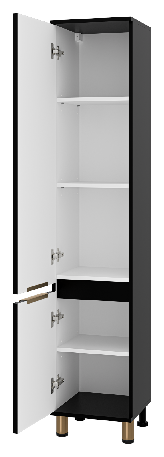 Пенал Brevita Enfida 35 напольный/подвесной, L, черный