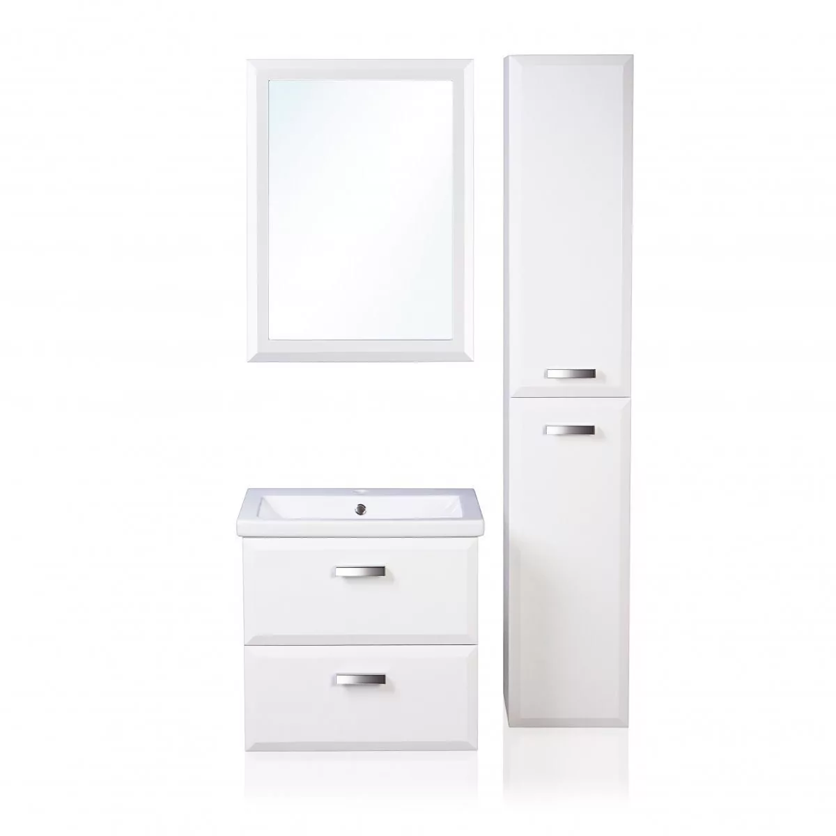 Тумба с раковиной Style Line Лотос 60 Люкс Plus подвесная белая