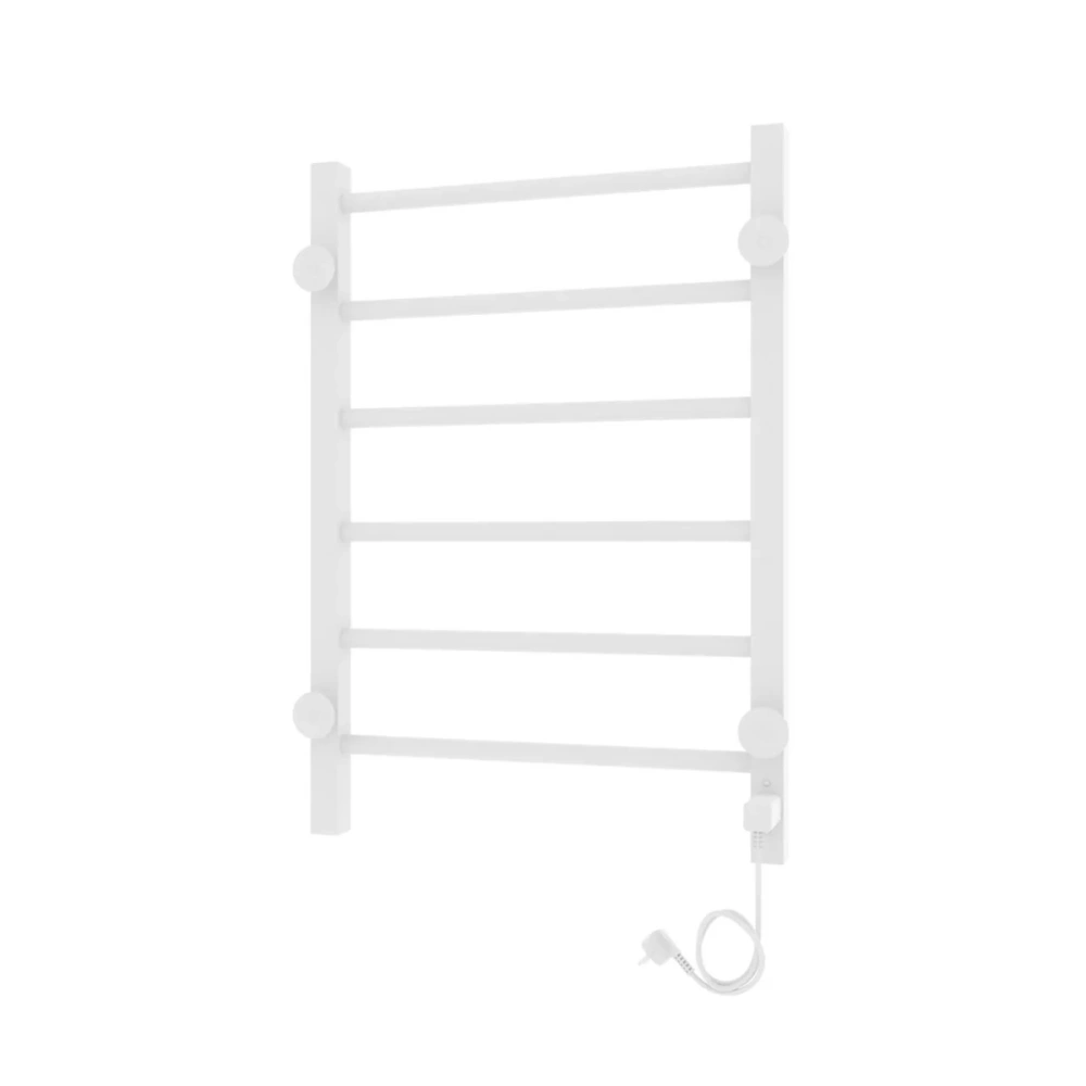 Полотенцесушитель электрический Laris Феличия ЧК П6 400х600 с терморегулятором, левый, белый матовый от магазина Vanna-Vanna.ru!