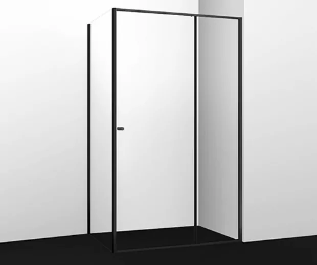 Душевой уголок WasserKraft Dill 61S16 110х100 прямоугольный, без поддона, прозрачное стекло, черный