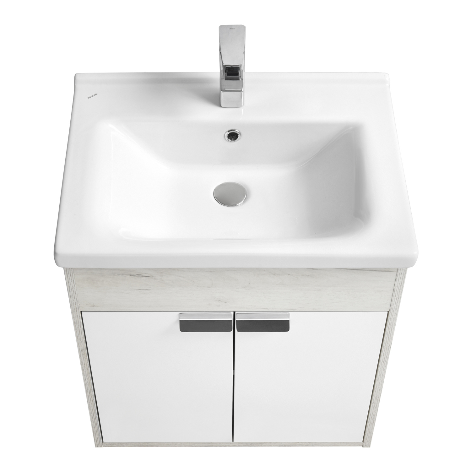 Тумба Aquaton Флай 60 с раковиной Миранда 60, подвесная, белый