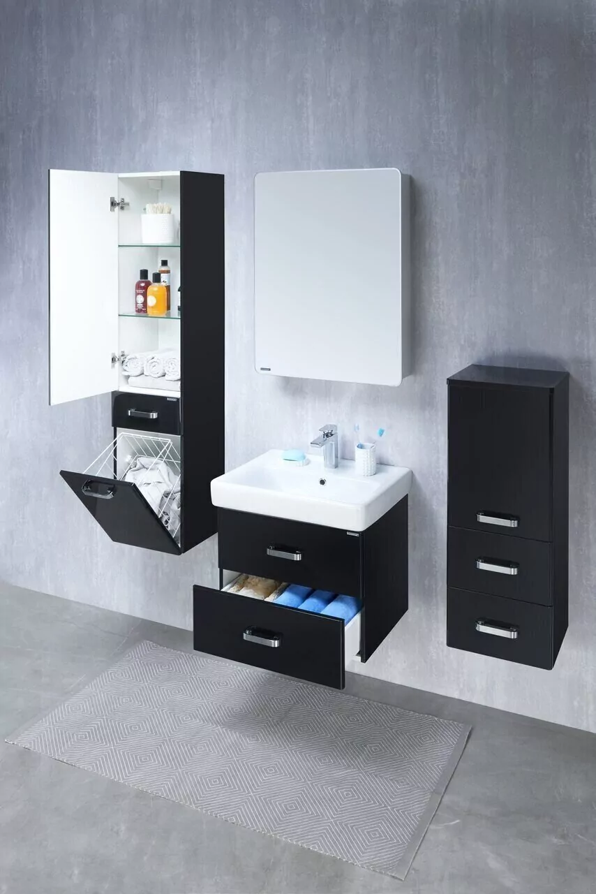 Зеркало-шкаф Aquaton Америна 60 R правый, свет, белый