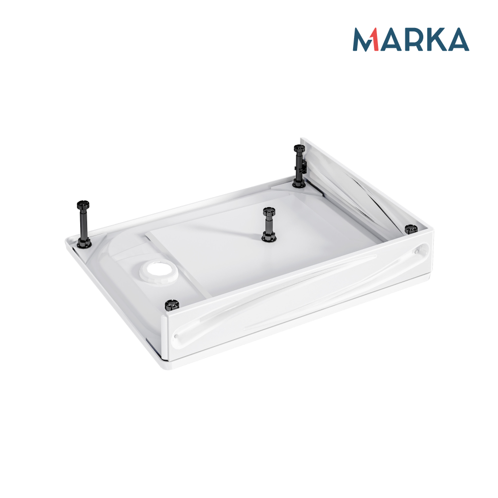 Поддон 1Marka Freya NEW прямоугольник 100*80 комплект с сифоном