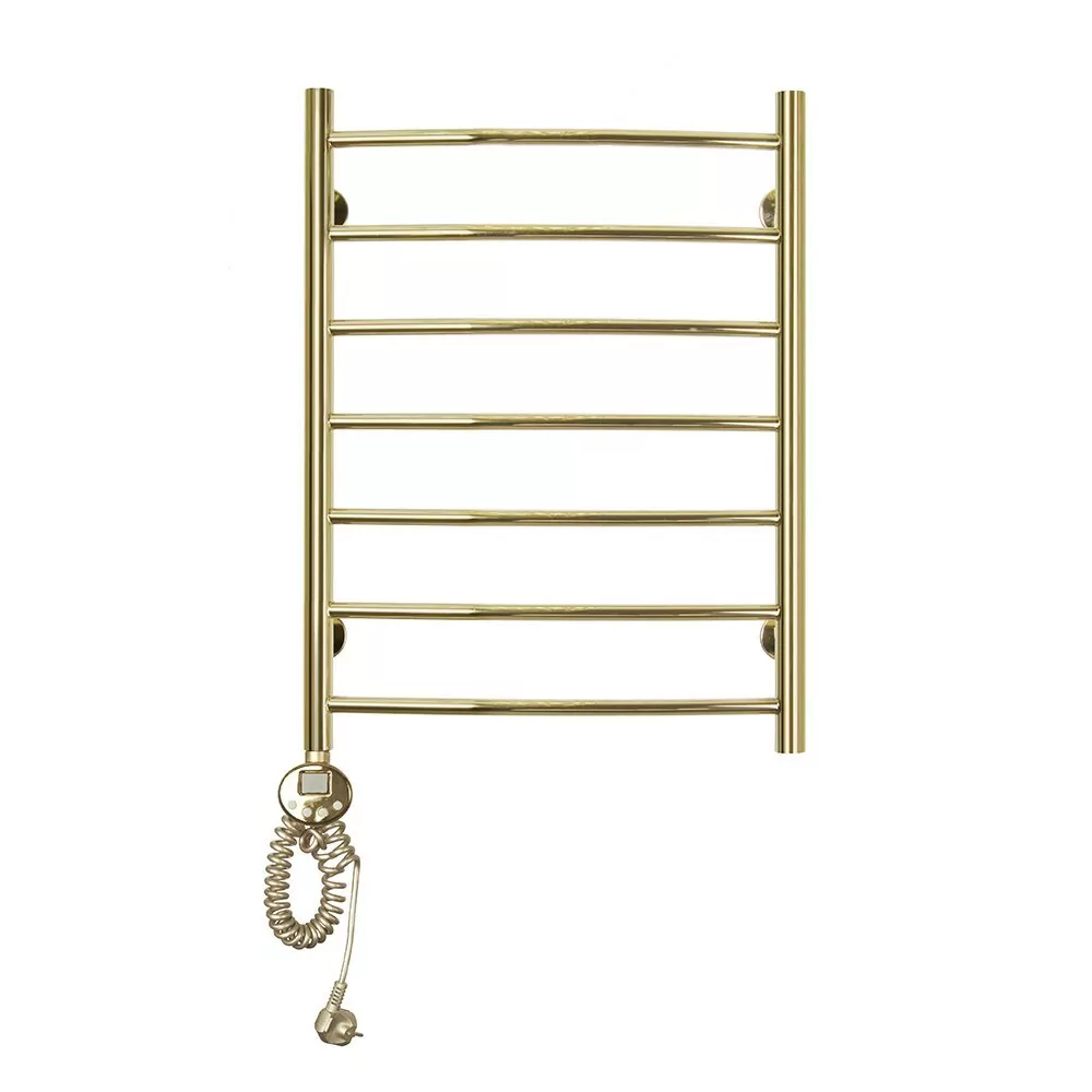 Полотенцесушитель электрический Domoterm Калипсо П7 500X700 EL левый, золото