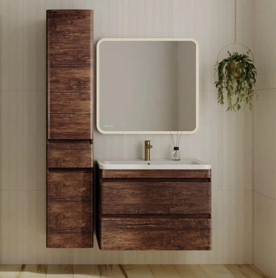 Мебель для ванной Style Line Атлантика подвесная 80 Plus Люкс комплект, старое дерево