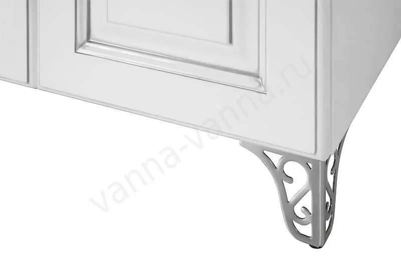 Пенал Vod-ok Elite Белладжио 40 L/R напольный, белый, патина серебро/золото