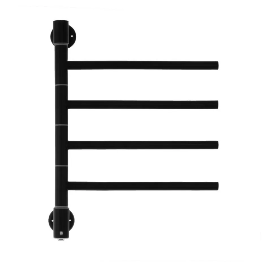 Полотенцесушитель электрический Energy I chrome G4K 54х40 поворотный, черный матовый