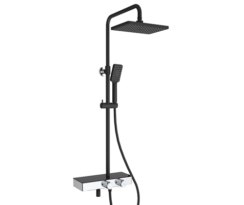 Душевая стойка WasserKraft A11401 Thermo черный Soft-touch