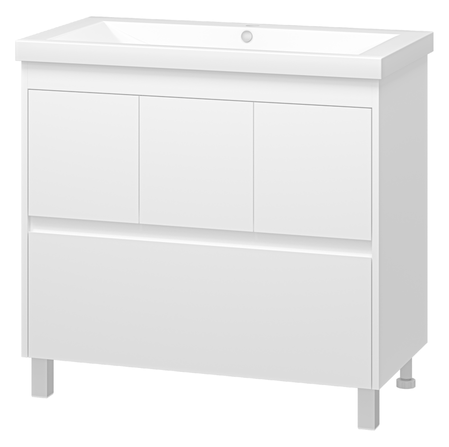 Тумба с раковиной Misty Алиса 90 белый