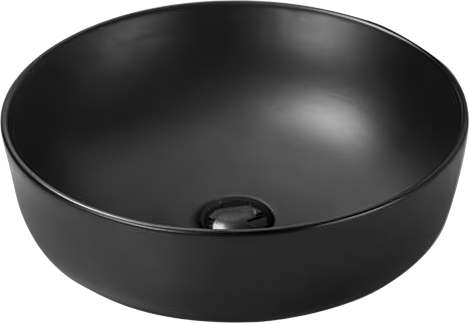 Раковина SantiLine SL-1054MB накладная, черный матовый