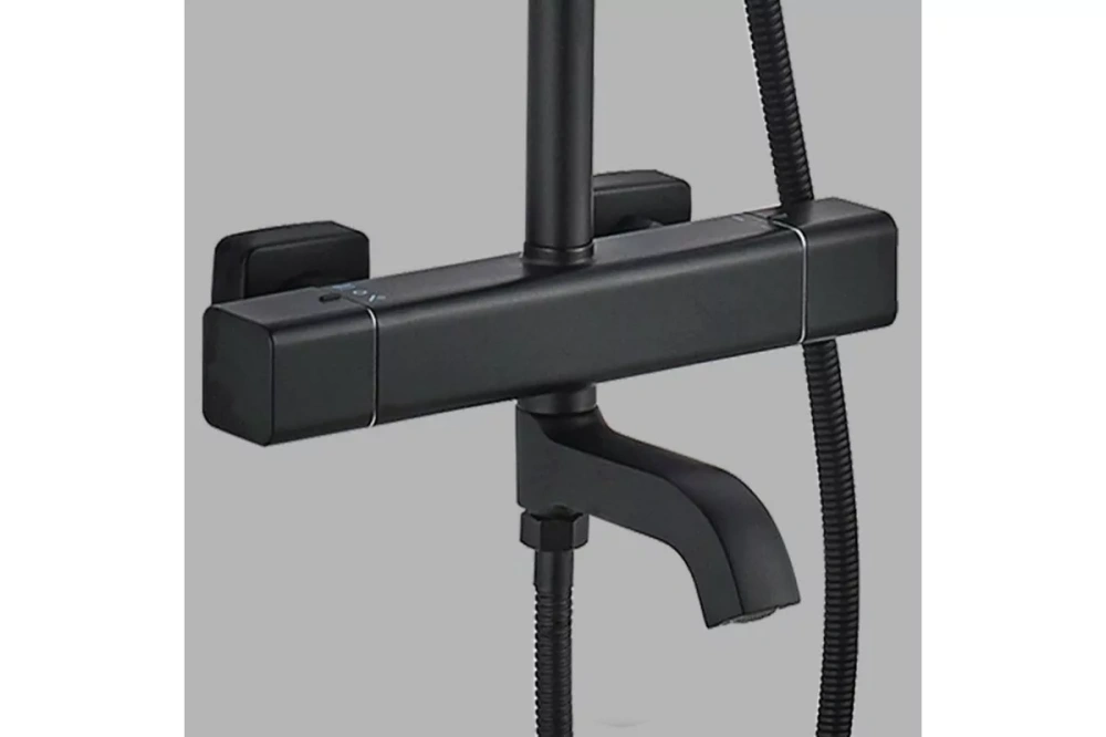 Душевая стойка ALMAes GaLaxy SDI-1801 черный матовый от магазина Vanna-Vanna.ru!