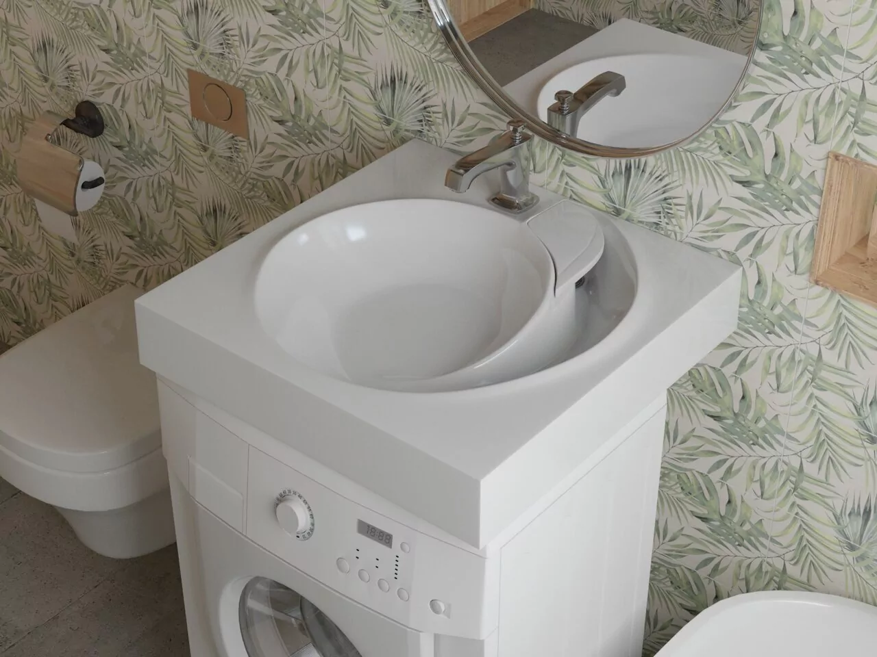 Раковина Stella Polar Киото 60х60 белая