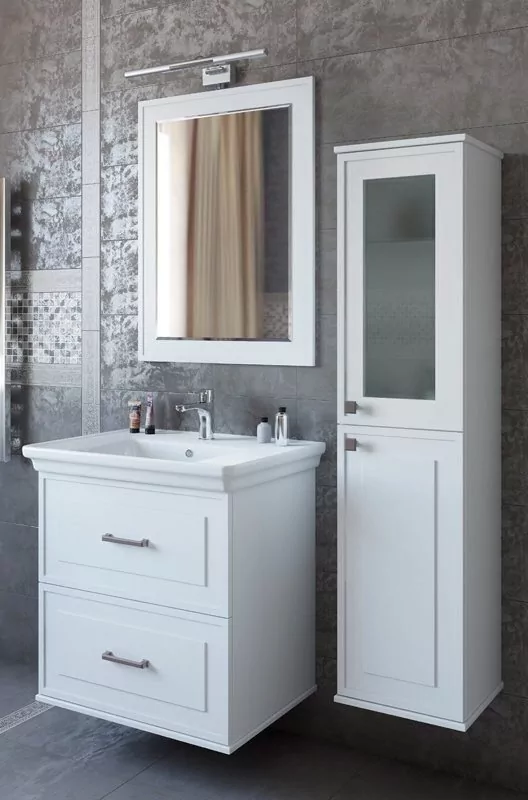 Пенал Sanflor Модена 34 R подвесной, белый матовый от магазина Vanna-Vanna.ru!