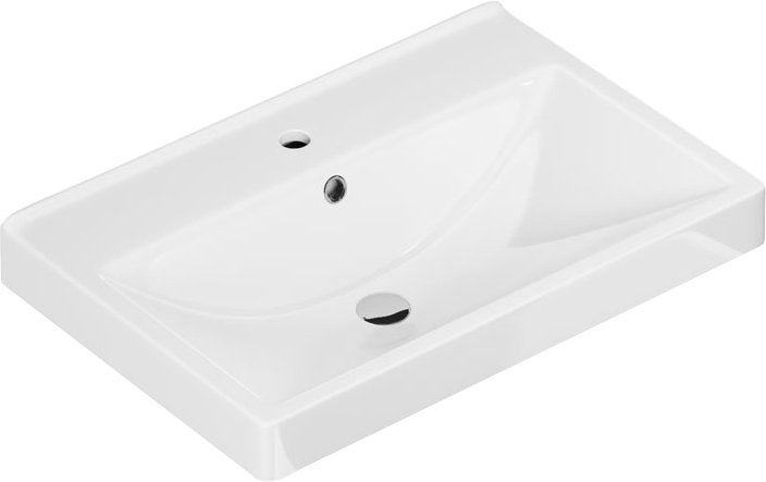 Тумба напольная SanStar Квадро 60 с раковиной Fest 60 белый