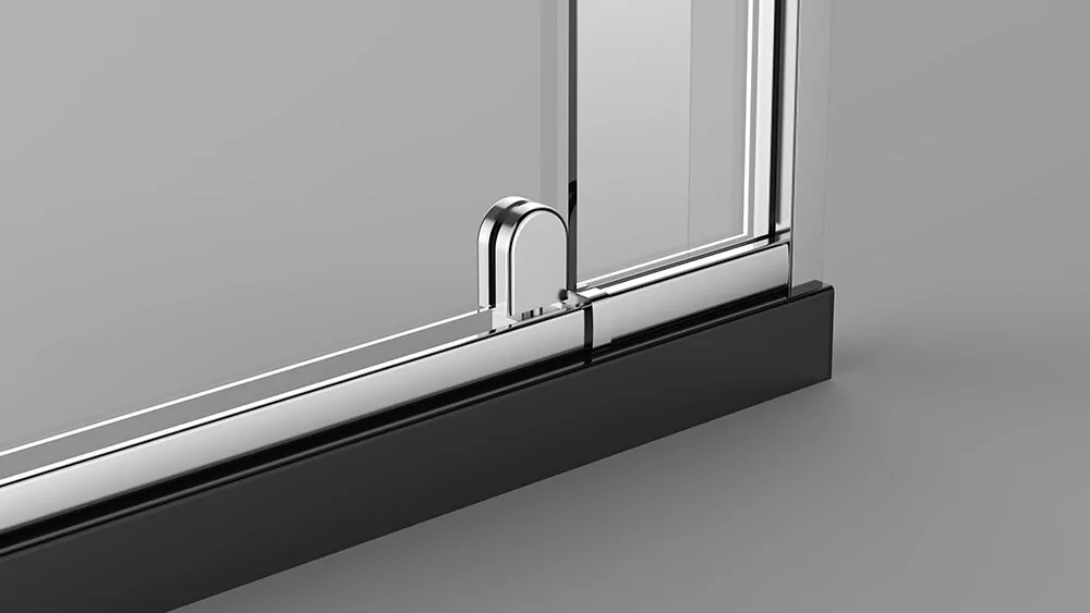 Душевая дверь Veconi VN32-90-01-C5 в нишу, распашная, прозрачное стекло, хром