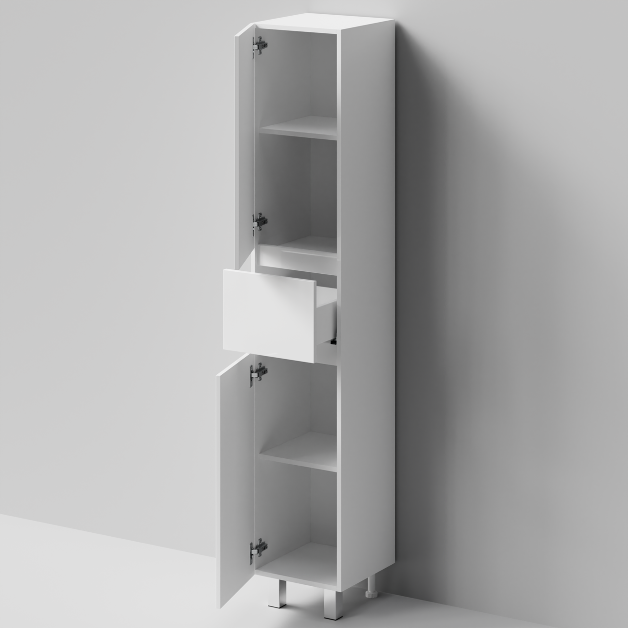 Пенал Vod-ok Бест 35 L/R напольный, белый + 13 цветов