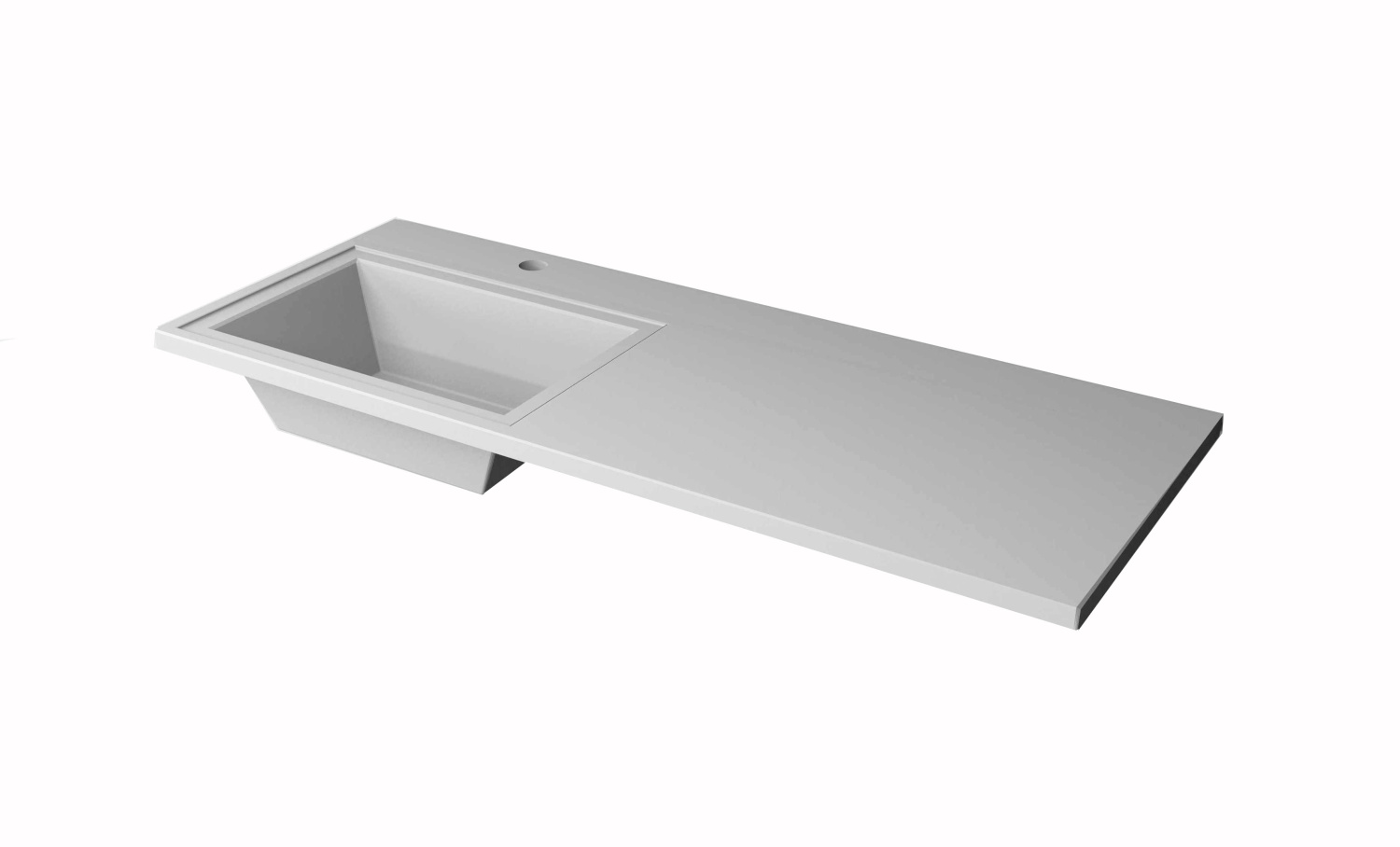 Тумба напольная Corozo Гера 120 Z с раковиной Мадлен 120 L, белый