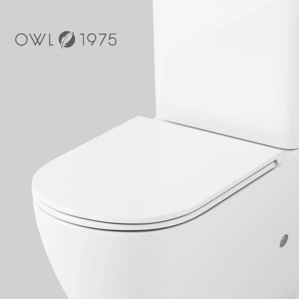 Унитаз Owl 1975 ИМOWLT190702 Tid Cirkel-G напольный, компакт, с микролифтом, белый