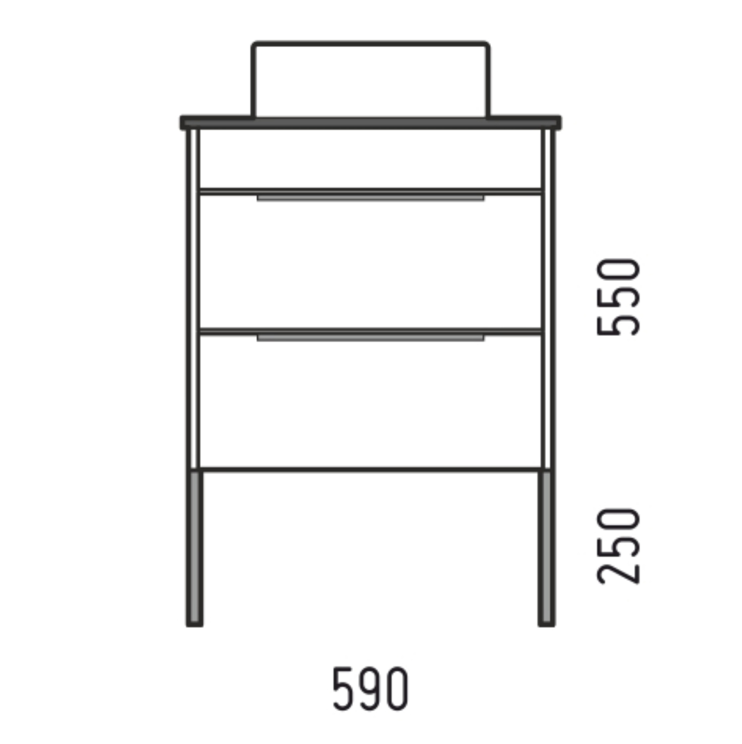 Тумба подвесная Corozo Форест 60 Z2 с раковиной Сомо 60 дуб конзас