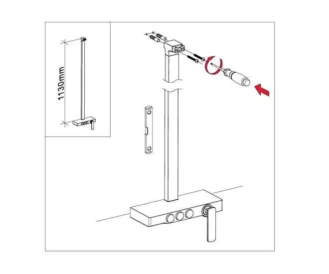 Душевая стойка Timo Torne SX-4310/00 хром