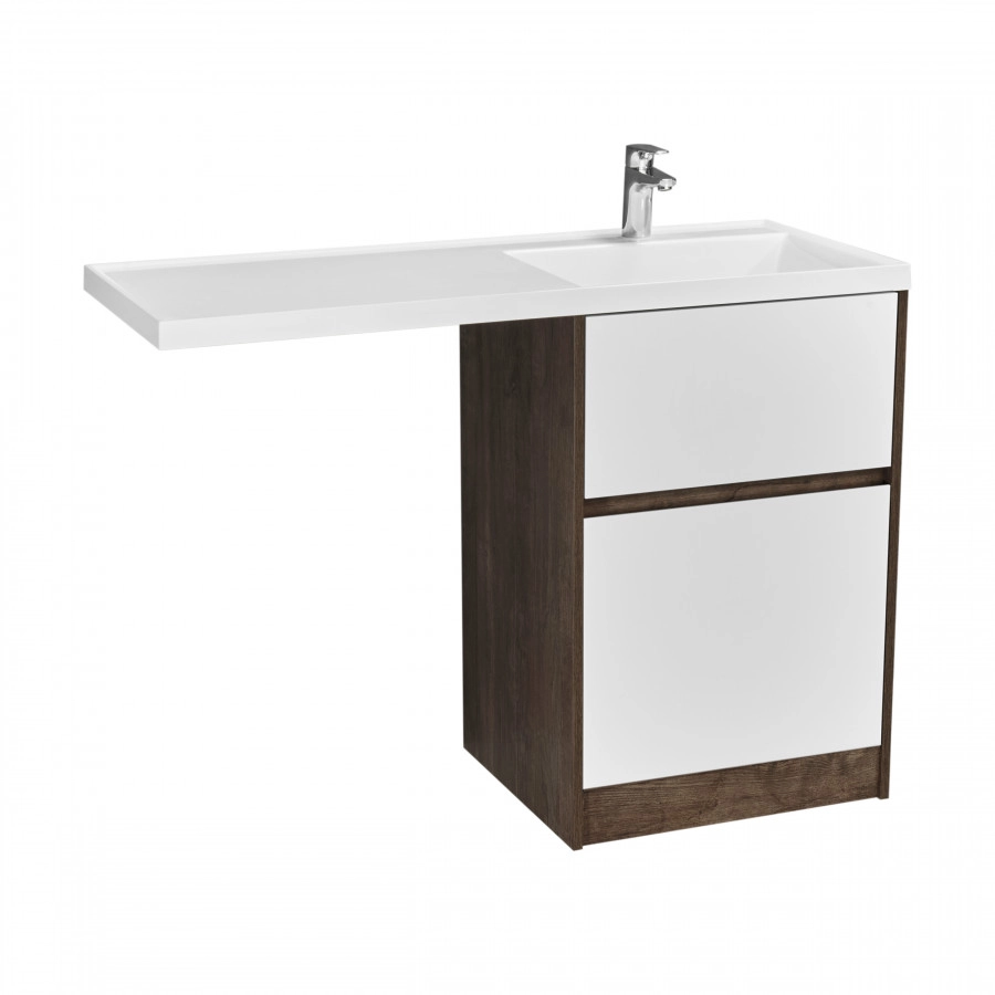Тумба под раковину AQUATON Лондри 60, Дуб Кантри/белый