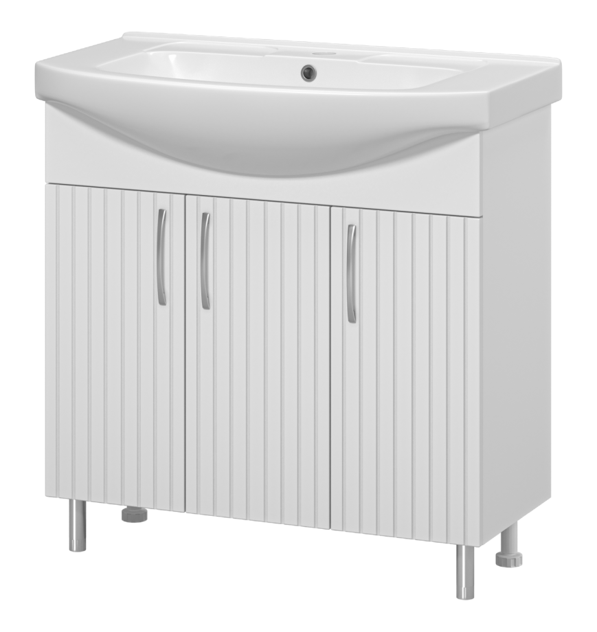 Тумба с раковиной Misty Изео 85 белый