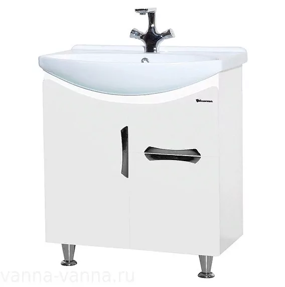 Мебель для ванной Bellezza Лагуна 65 1 ящик комплект, напольный, белый