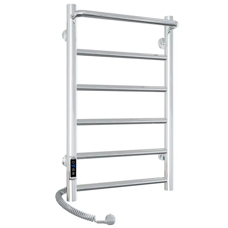 Полотенцесушитель электрический Laris Прайм П6 ЧК 400х600 левый, хром