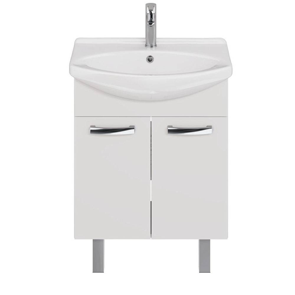 Тумба с раковиной напольная Dreja Alda 65 см, белый