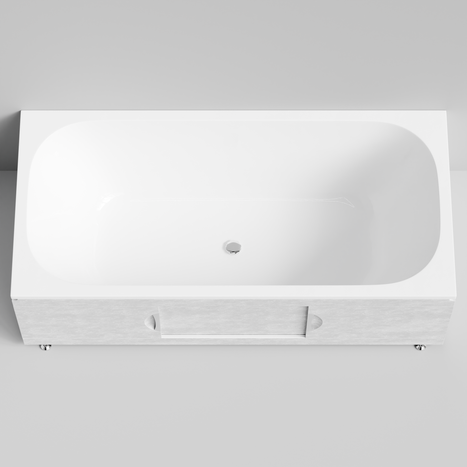 Экран под ванну Vod-ok Топ 180 раздвижной Белый камен