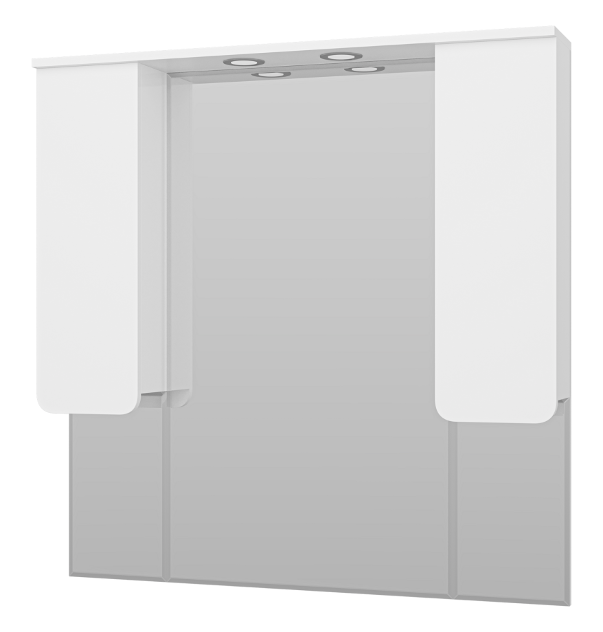 Зеркало-шкаф Misty Чегет 105, белый