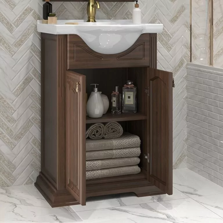 Тумба с раковиной Opadiris Риспекто 55 орех антикварный