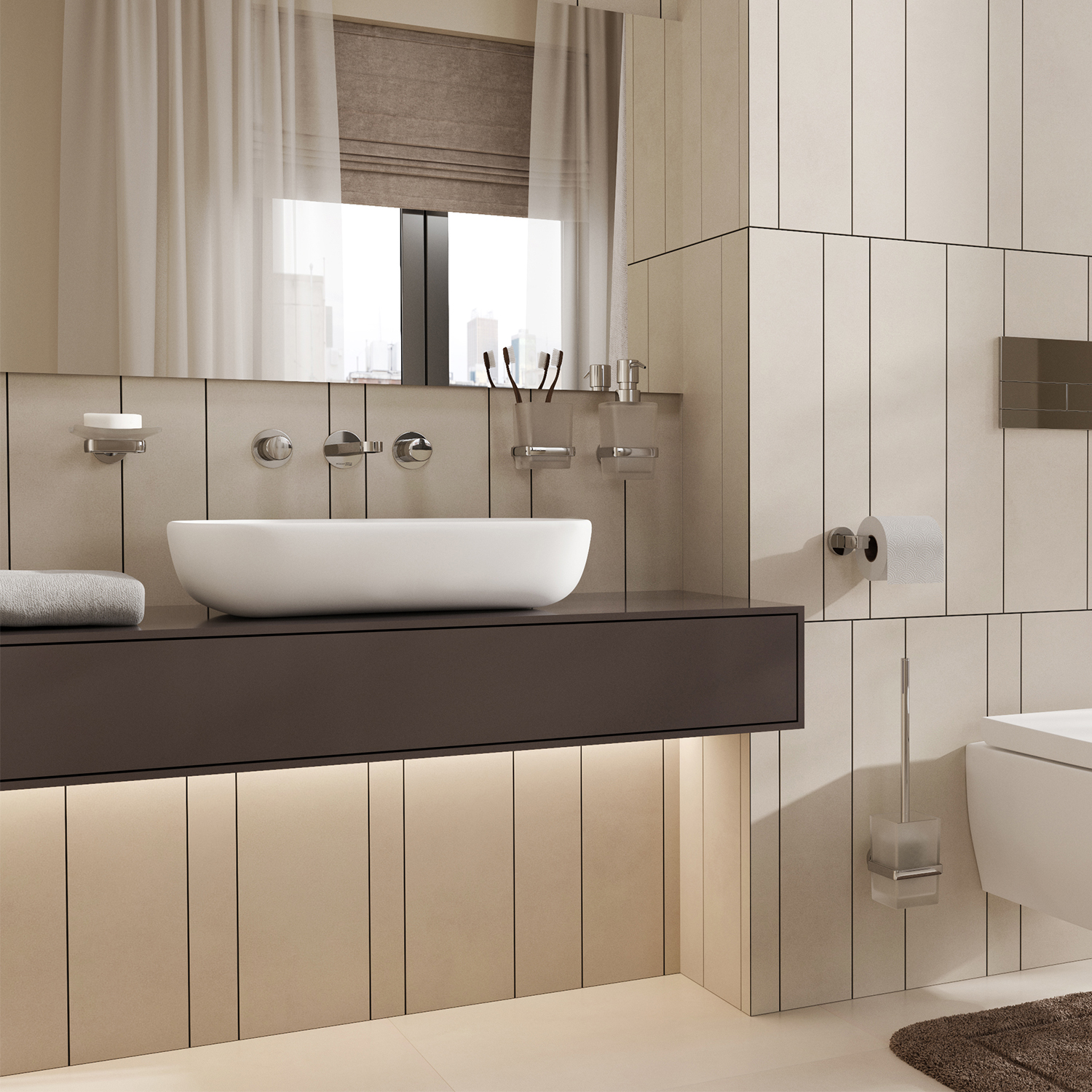 Стакан для щеток WasserKRAFT Mosel K-46628