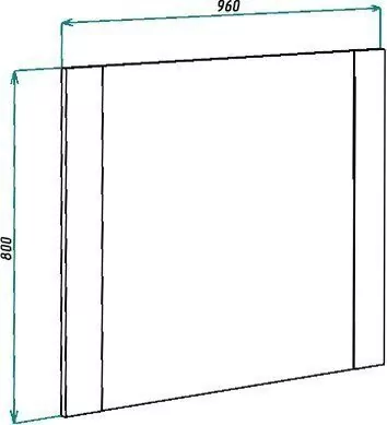 Зеркало Bellezza Лоренцо 100 серебро