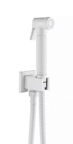 Смеситель с гигиеническим душем Timo Torne 4389/00-16SM белый матовый