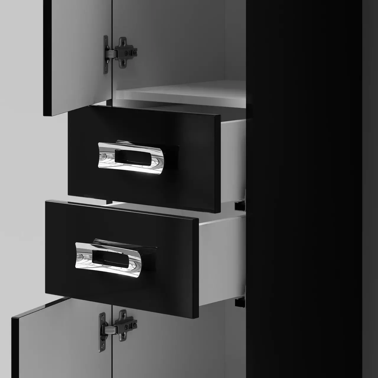 Пенал Vod-ok Орландо 35 L/R напольный, черный