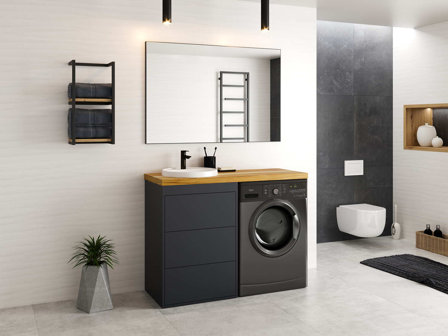 Зеркало Brevita Mars 80 черный