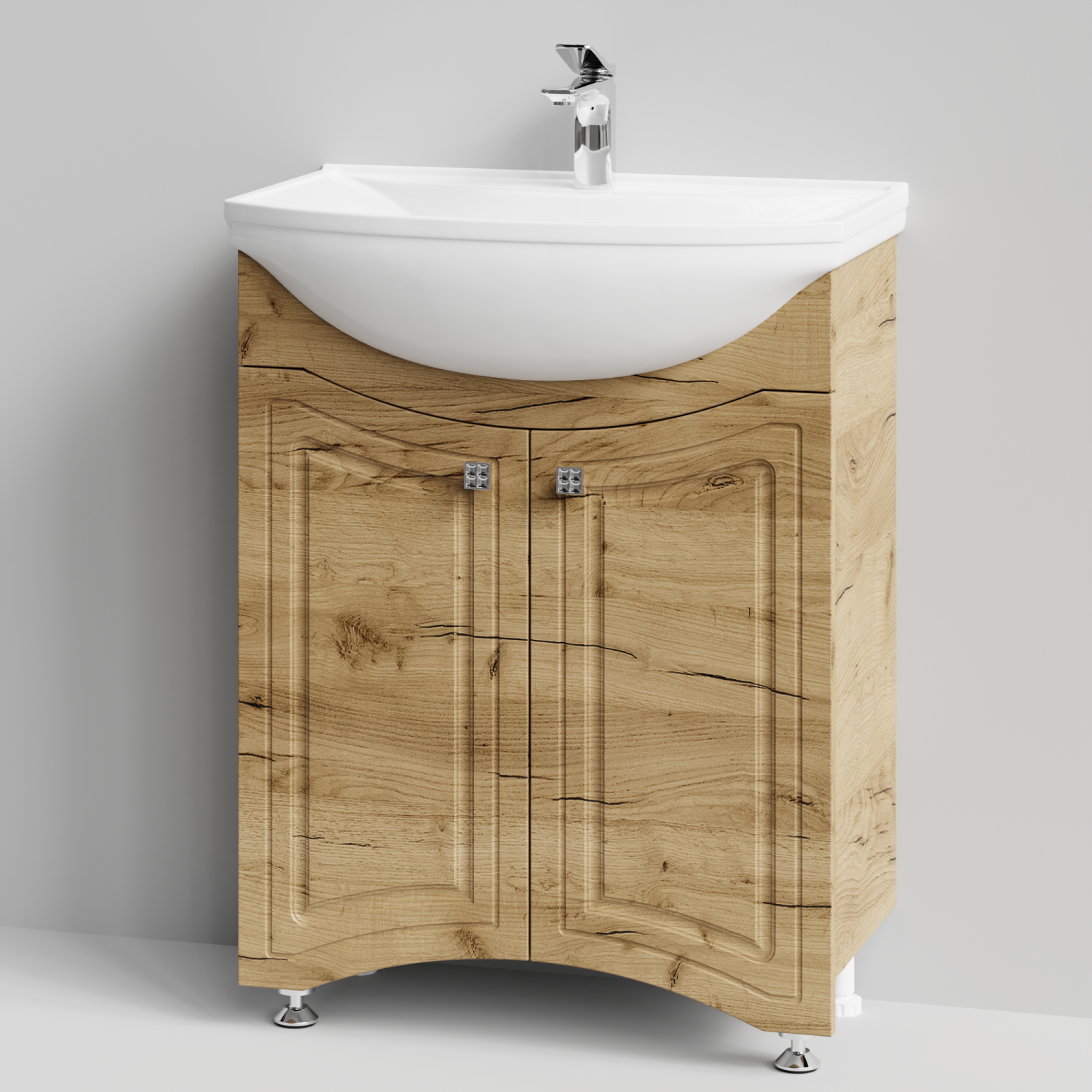 Тумба с раковиной Адам 65 напольная, Дуб Тортуга