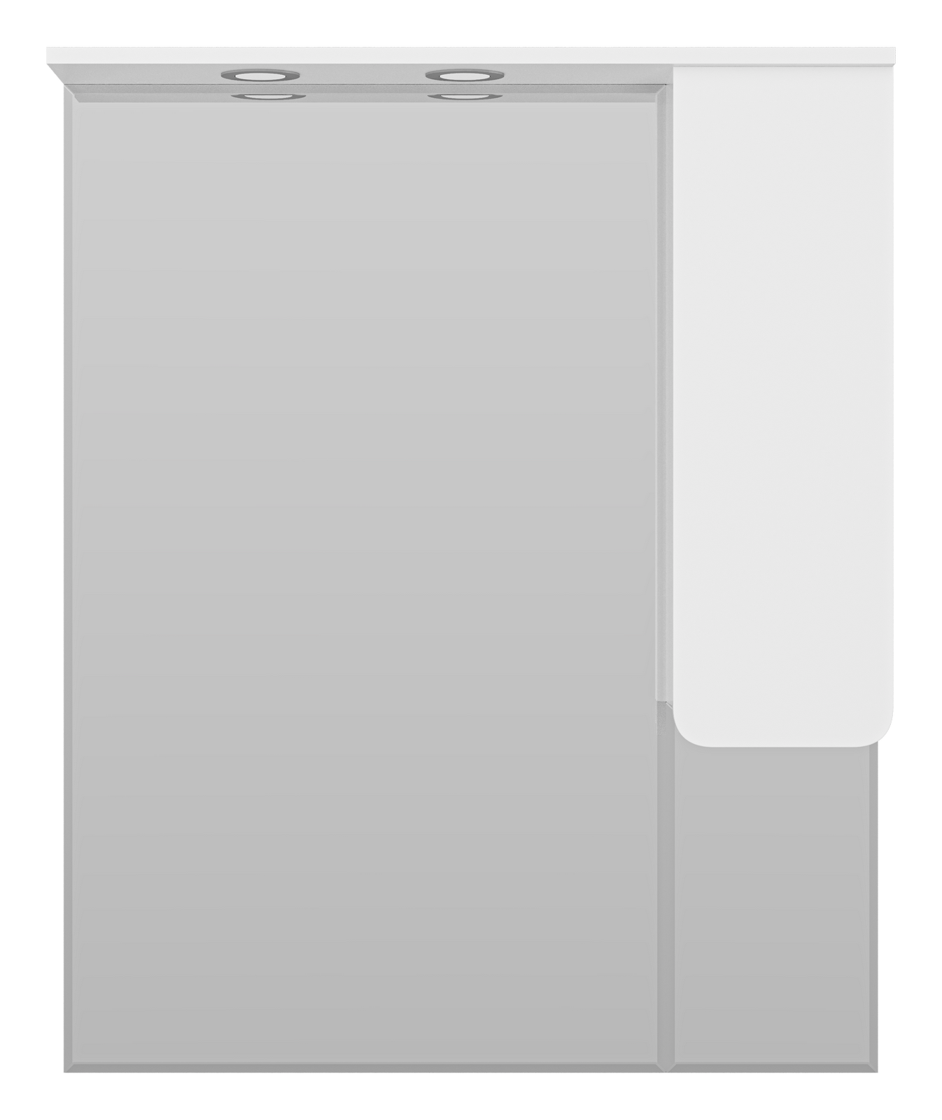 Зеркало-шкаф Misty Чегет 85 R, белый
