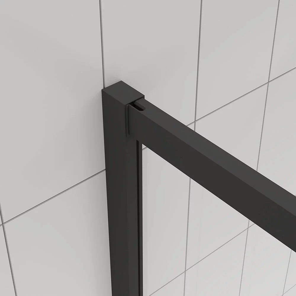 Душевой угол Veconi Evo 300 B, 1200х900x1950, черный матовый, тонированное матовое стекло