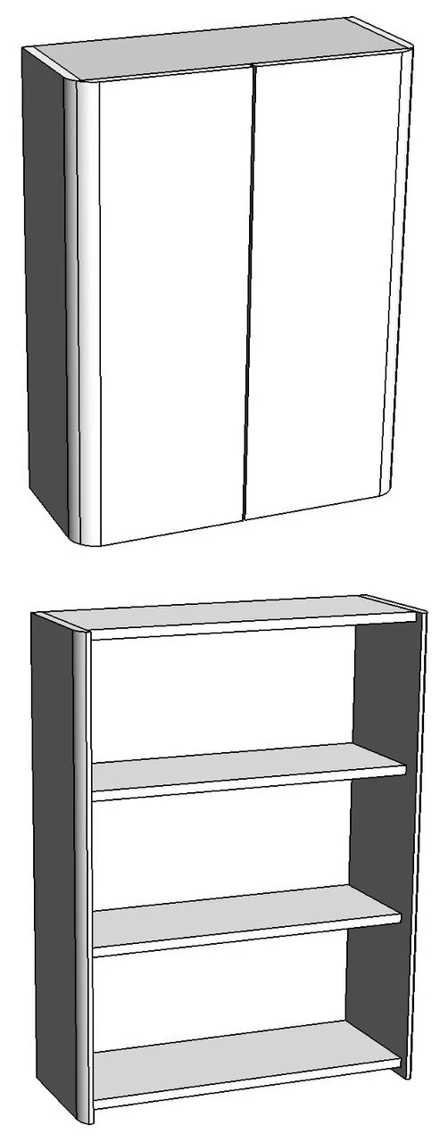 Шкаф навесной Corozo Алабама 60 белый
