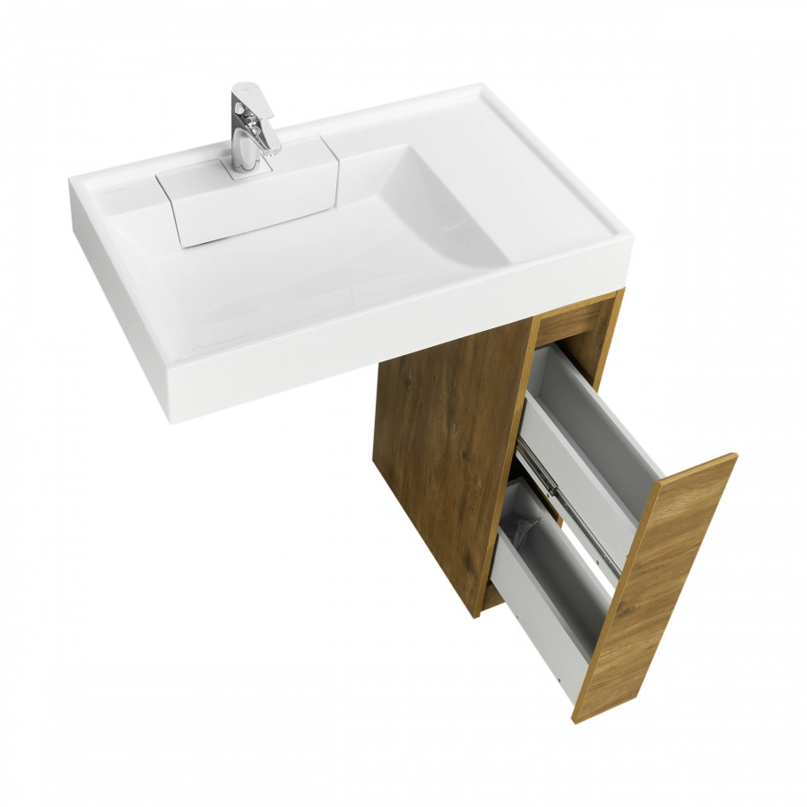 Тумба под раковину AQUATON Лондри 20 Дуб Рустикальный