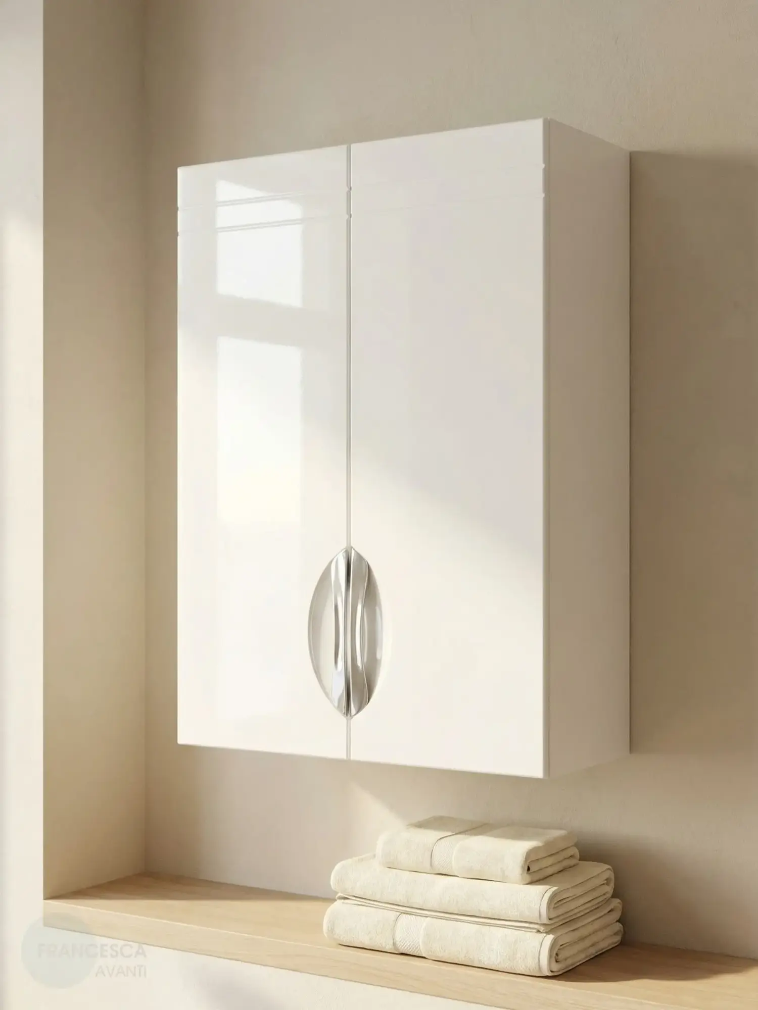 Шкаф навесной Francesca Доминго 50 белый от магазина Vanna-Vanna.ru!