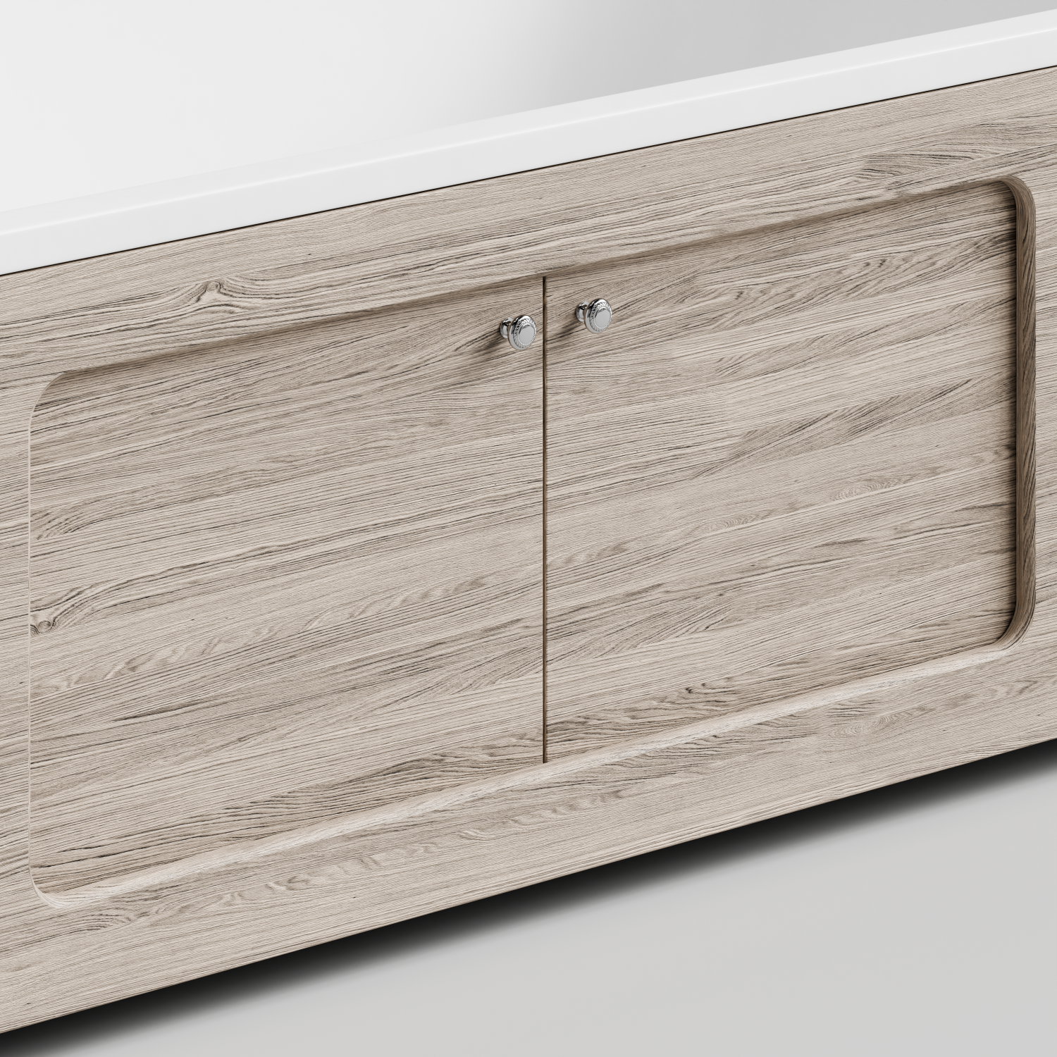 Экран под ванну Vod-ok Лидер 180 раздвижной Дубослив ореховый светлый