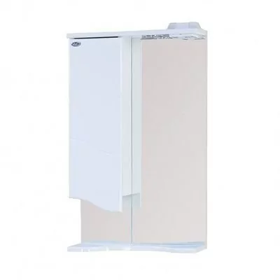 Зеркало со шкафчиком Onika Лайн 58.01 L свет, белый