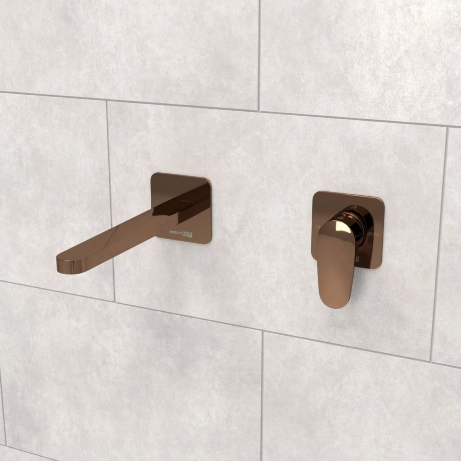 Смеситель для раковины WasserKraft Asphe A7751.289 розовое золото