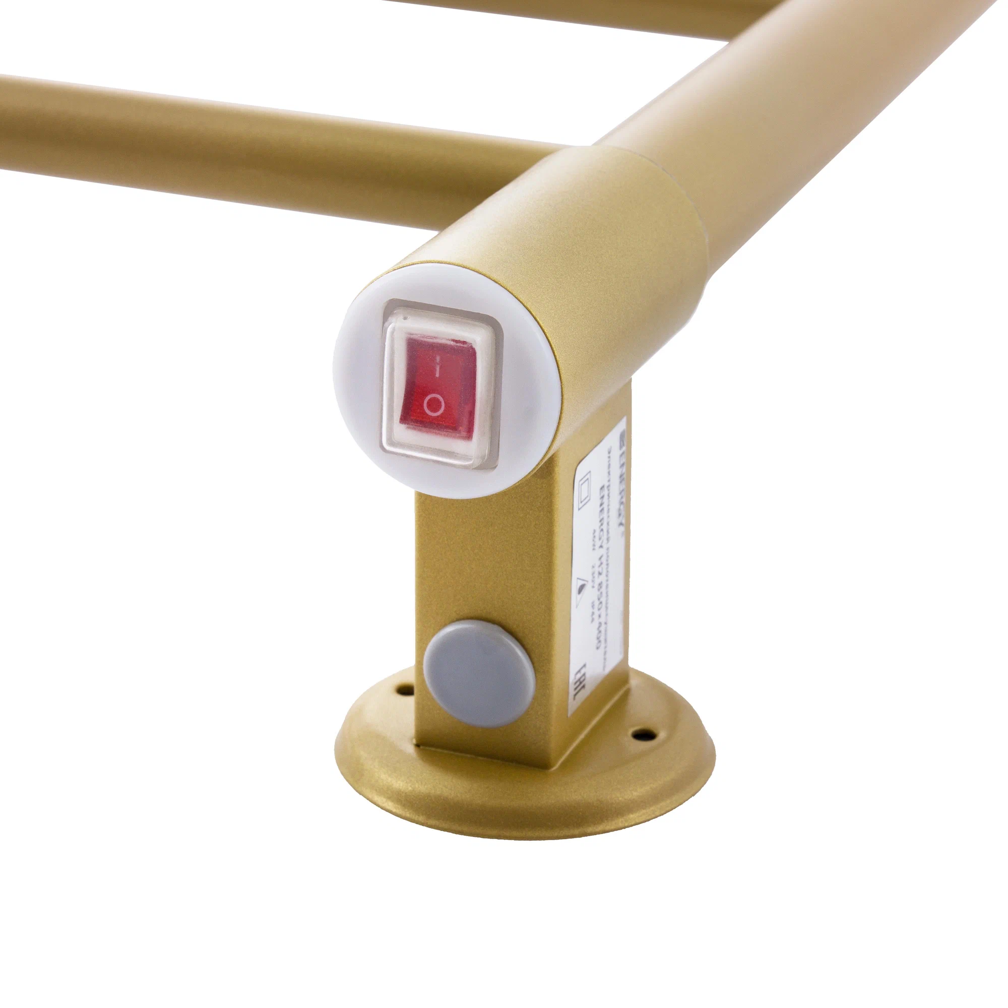 Полотенцесушитель электрический Energy H2 850x400 золото микс, лесенка прямая, сталь AISI304, скрытый/наружный монтаж