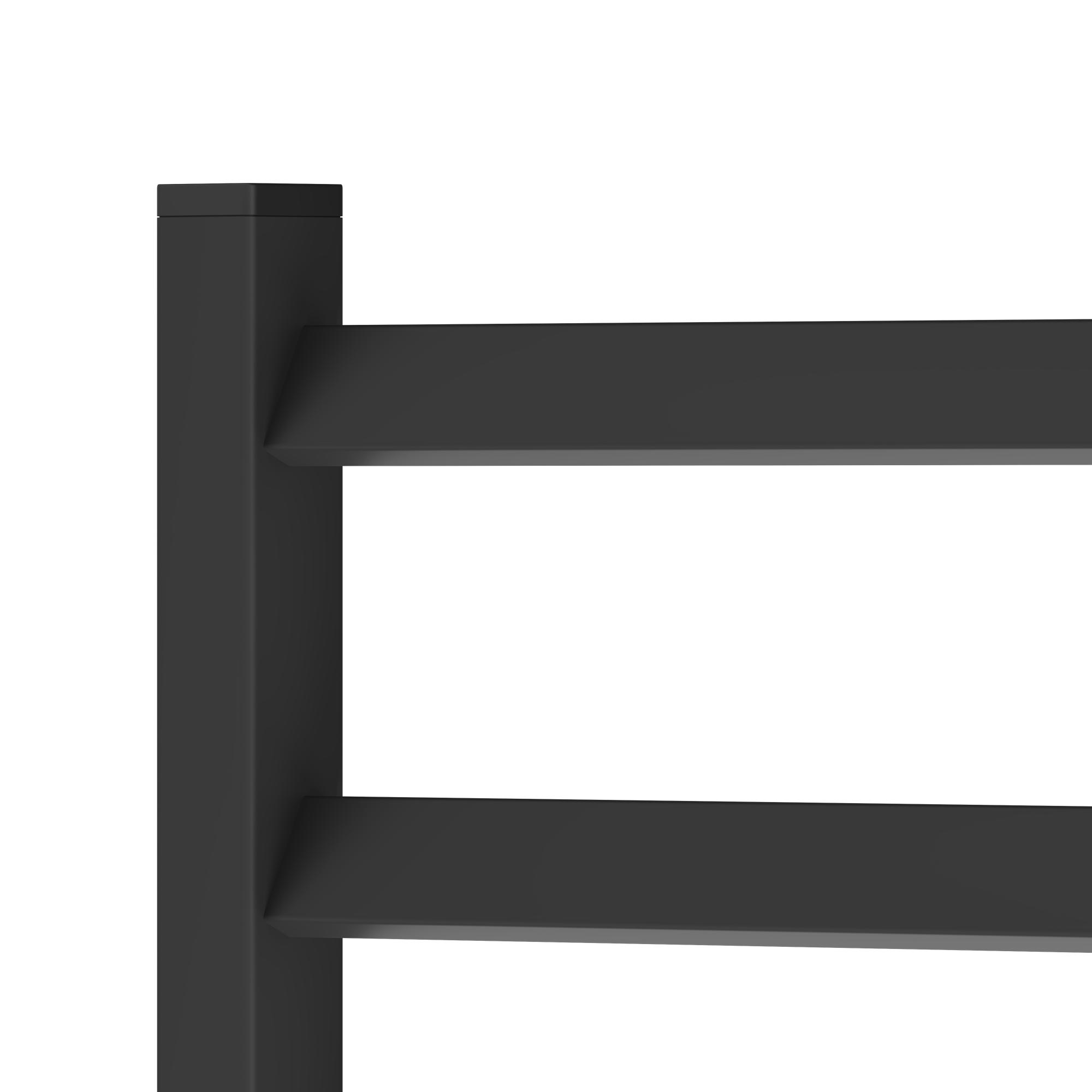 Полотенцесушитель электрический APEXTERMO Galaxy GL00164BM 600x400, черный матовый