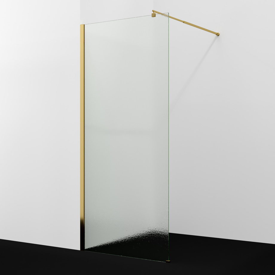 Душевая перегородка WasserKRAFT Rur 30W44PG-TXG, глянцевое золото