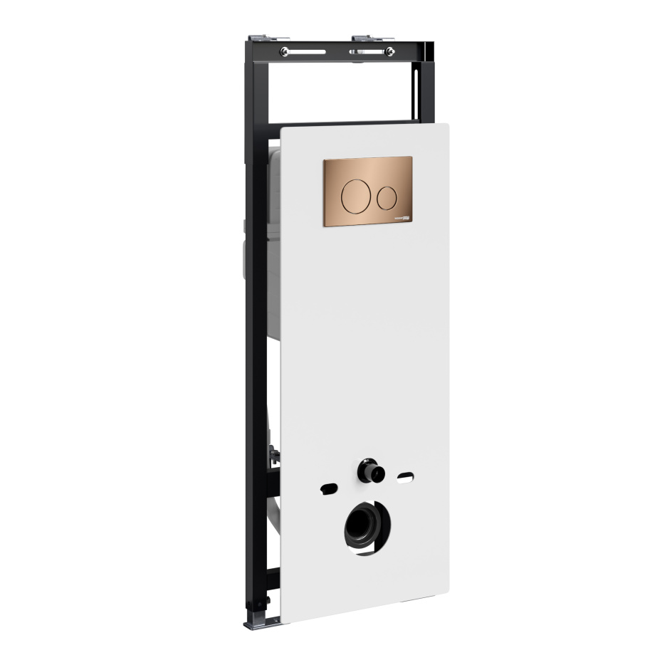 Инсталляция WasserKraft Salm 27TLT.010.ME.WH.RG02 для подвесного унитаза, с кнопкой